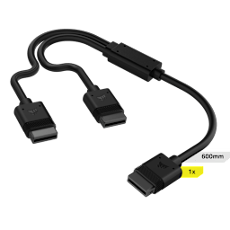 iCUE LINK Cable, 1x 600mm Y-Cable with Straight connectors, Black