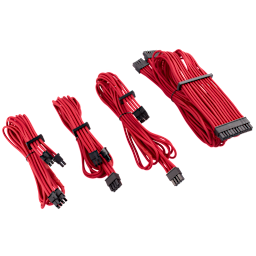 Premium Individually Sleeved PSU Cables Starter Kit Type 4 Gen 4 – Red