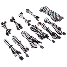 Premium Individually Sleeved PSU Cables Pro Kit Type 4 Gen 4 – White/Black