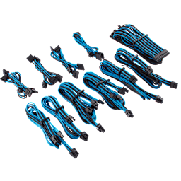 Premium Individually Sleeved PSU Cables Pro Kit Type 4 Gen 4 – Blue/Black