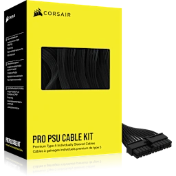 Premium Individually Sleeved Type-5 PSU Cables Pro Kit, Black