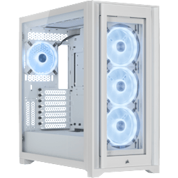 iCUE 5000X RGB QL Edition Mid-Tower ATX Case — True White (CN)