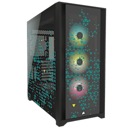 iCUE 5000X RGB SIGNATURE SERIES Mid-Tower Smart Case — Triptych