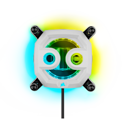 Hydro X Series XC7 RGB PRO CPU Water Block (1700/1200/AM5/AM4) — White