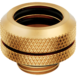 Hydro X Series XF Hardline 14mm OD Fitting Four Pack — Gold