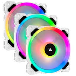 LL120 RGB 120mm Dual Light Loop White RGB LED PWM Fan — Triple Pack with Lighting Node PRO