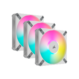 iCUE AF120 RGB ELITE 120mm PWM Triple Fan Kit - White