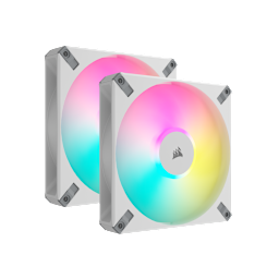 iCUE AF140 RGB ELITE 140mm PWM Dual Fan Kit - White