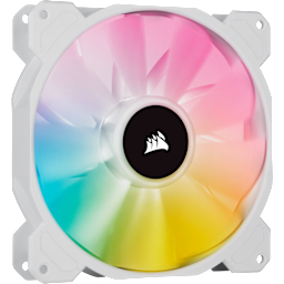 iCUE SP140 RGB ELITE Performance 140mm White PWM Fan — Single Pack