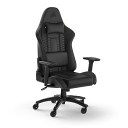 TC100 RELAXED Gaming Chair - Leatherette Black/Black (UK)