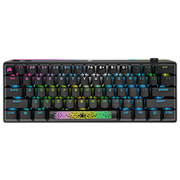 K70 PRO MINI WIRELESS 60% Mechanical CHERRY MX Red Switch Keyboard with RGB Backlighting - Black