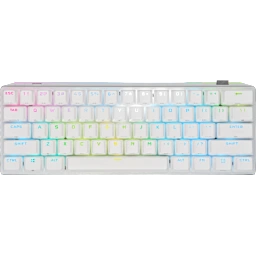 K70 PRO MINI WIRELESS RGB 60% Mechanical Gaming Keyboard, Backlit RGB LED, CHERRY MX Blue, White, White PBT Keycaps