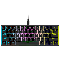 K65 RGB MINI 60% Mechanical Gaming Keyboard — CHERRY MX Blue — Black