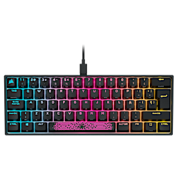 K65 RGB MINI 60% Mechanical Gaming Keyboard — CHERRY MX SPEED — Black (ES)