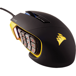 SCIMITAR PRO RGB Optical MOBA/MMO Gaming Mouse — Yellow (EU)