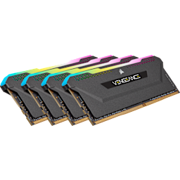 VENGEANCE RGB PRO SL 128GB (4x32GB) DDR4 DRAM 3200MHz C16 Memory Kit – Black