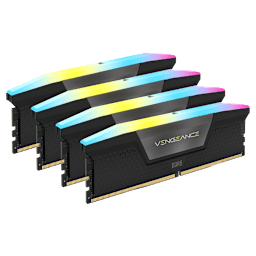 VENGEANCE® RGB 192GB (4x48GB) DDR5 DRAM 5200MT/s CL38 Memory Kit — Black