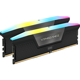 VENGEANCE® RGB 48GB (2x24GB) DDR5 DRAM 7000MT/s CL40 Memory Kit — Black