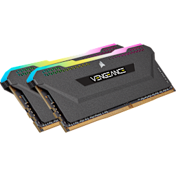 VENGEANCE RGB PRO SL 64GB (2 x 32GB) DDR4 DRAM 3200MHz C16 Memory Kit – Black