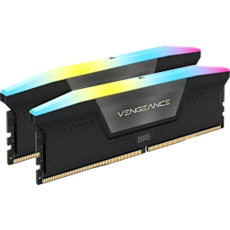 VENGEANCE® RGB 96GB (2x48GB) DDR5 DRAM 5600MT/s CL40 Memory Kit — Black