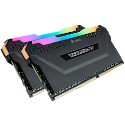 VENGEANCE® RGB PRO 32GB (2 x 16GB) DDR4 DRAM 3200MHz C16 Memory Kit — Black