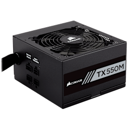 TX-M Series™ TX550M — 550 Watt 80 Plus® Gold Certified PSU