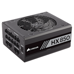 HX Series™ HX850 — 850 Watt 80 PLUS® PLATINUM Certified Fully Modular PSU (UK)