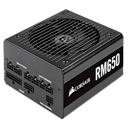RM Series™ RM650 — 650 Watt 80 PLUS® Gold Certified Fully Modular PSU (AR)