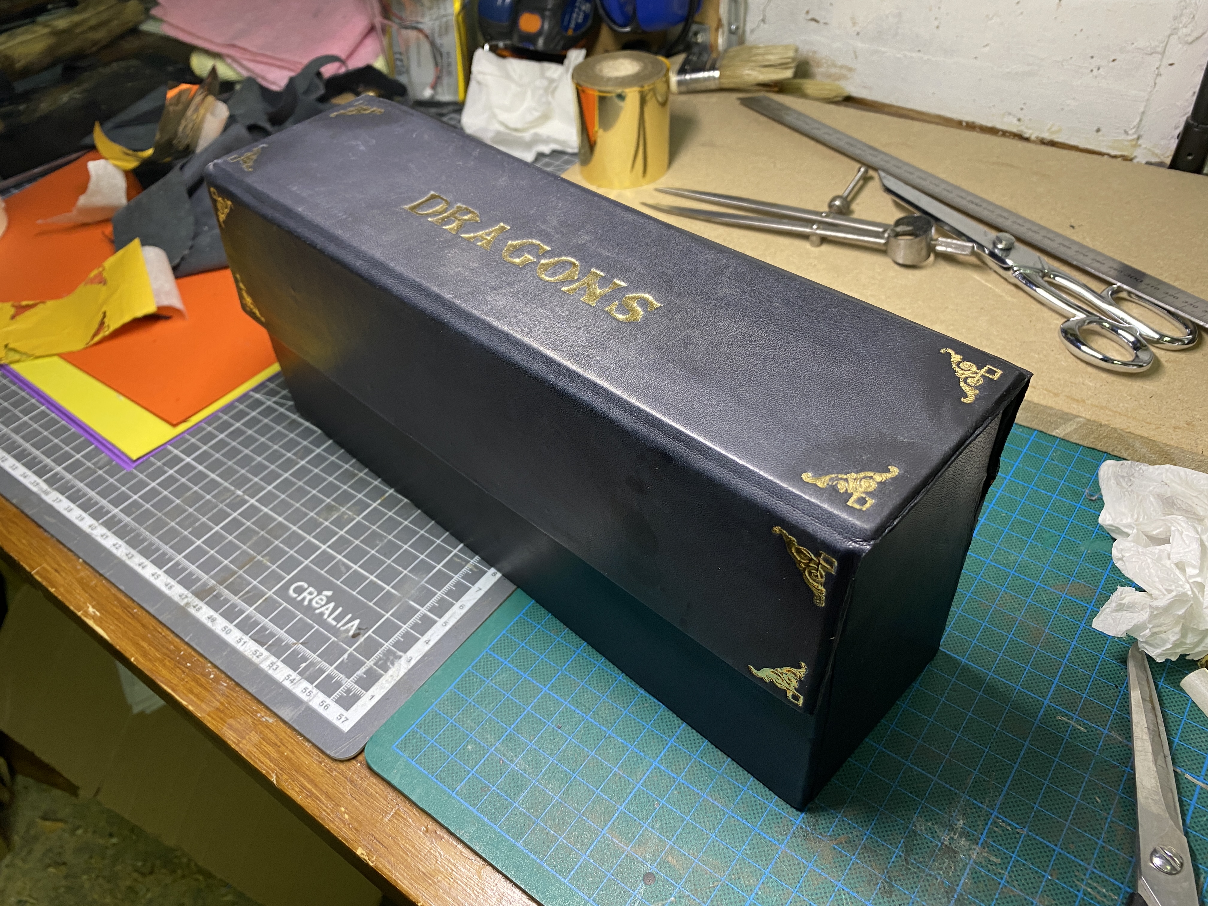 Boîte à cartes de sort format tarot pour Dragons