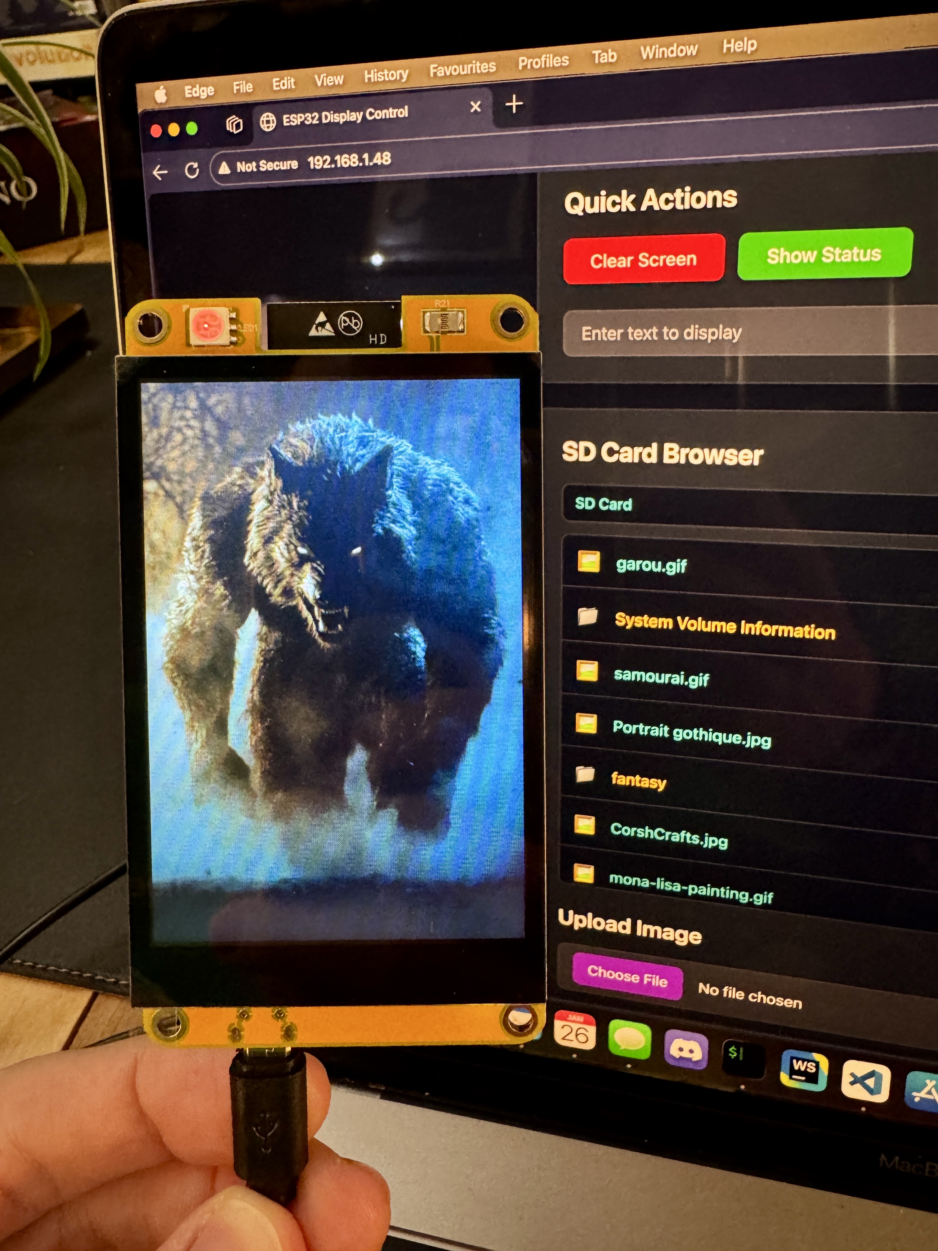 Micro-contrôleur pour un mini-écran d'affichage