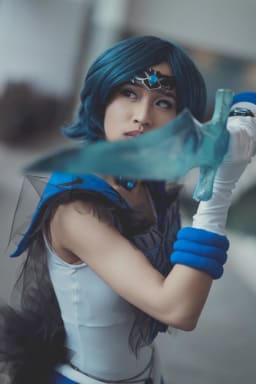 Dark Sailor Mercury cosplay