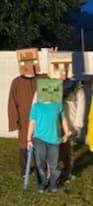 Villager, Zombie, & Iron Golem cosplay