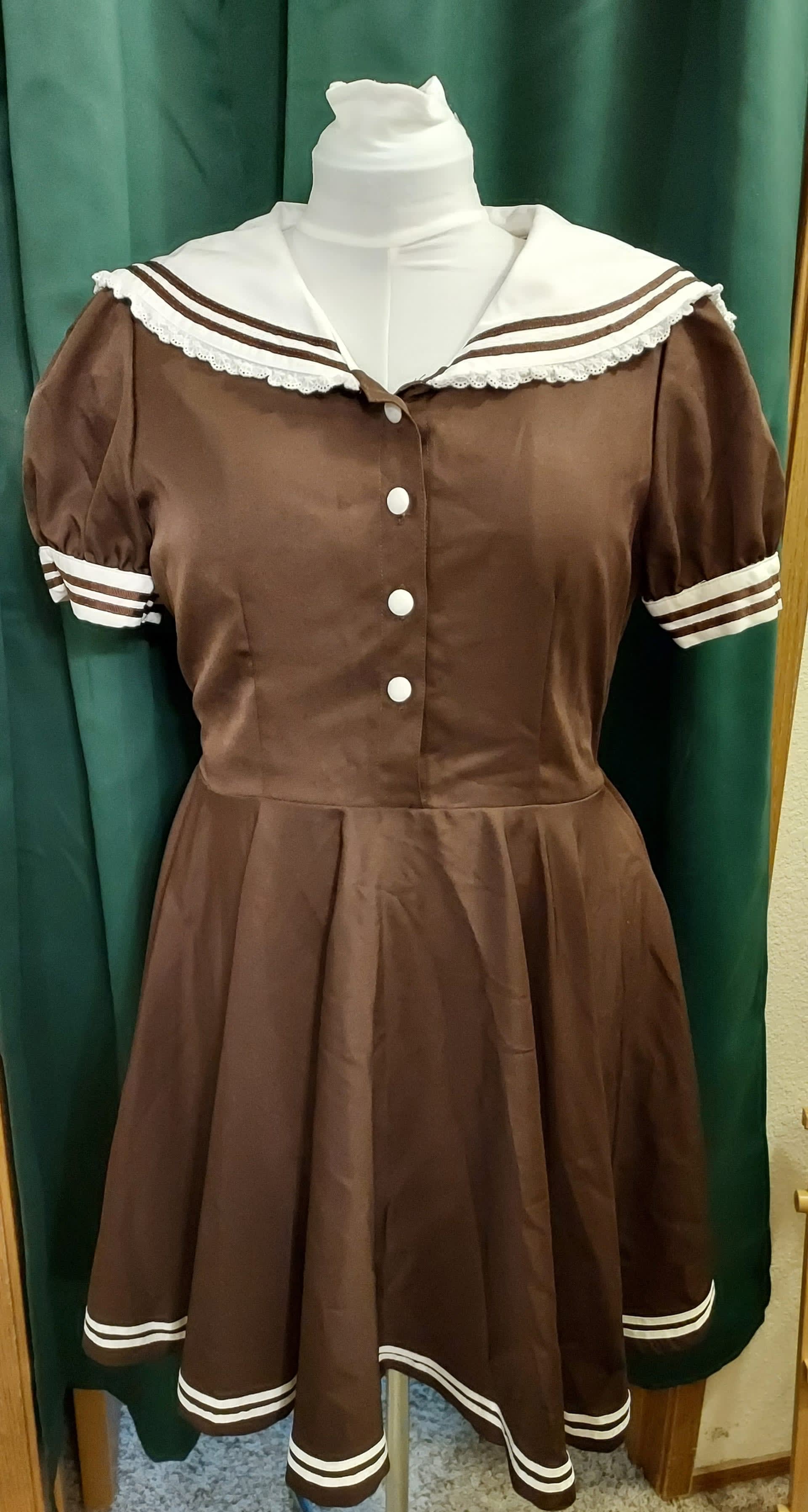 genkivlog-brown-maid-outfit-new-never