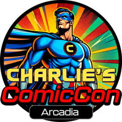 Charlie's Comic Con Arcadia logo