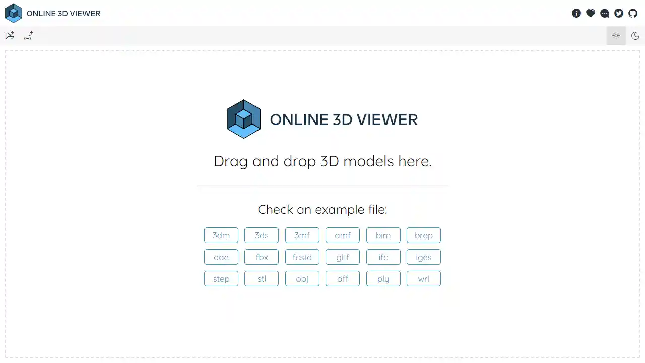 Online 3D Viewer web preview