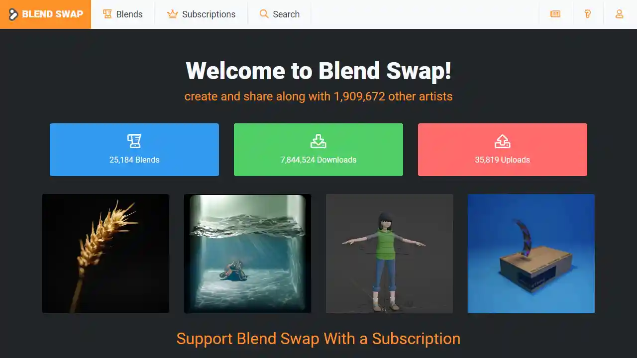 Blend Swap web preview