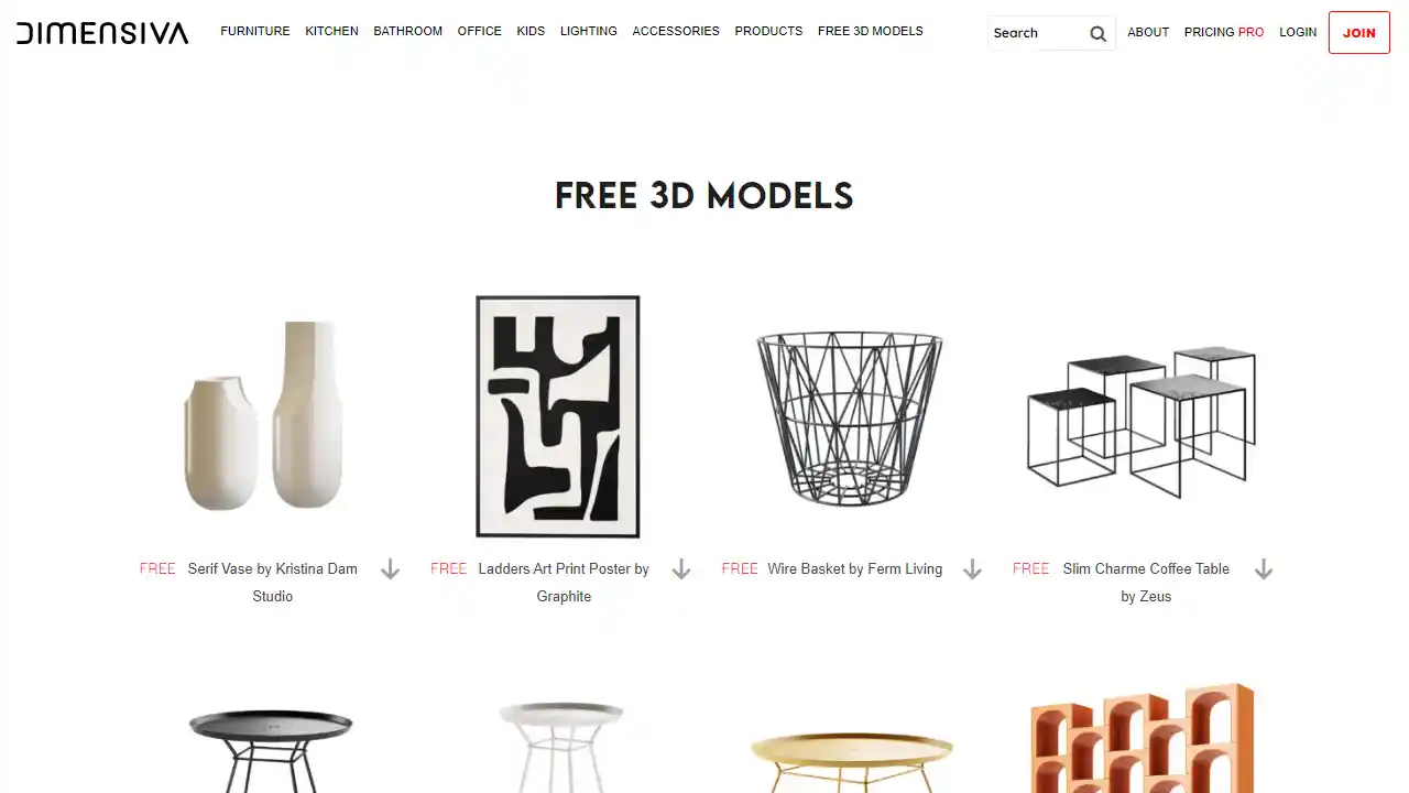 Dimensiva web preview