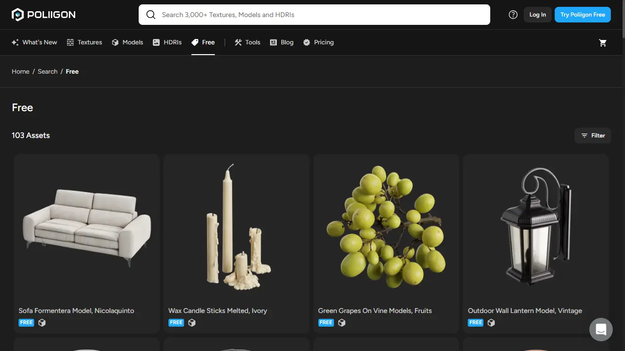 Poliigon web preview