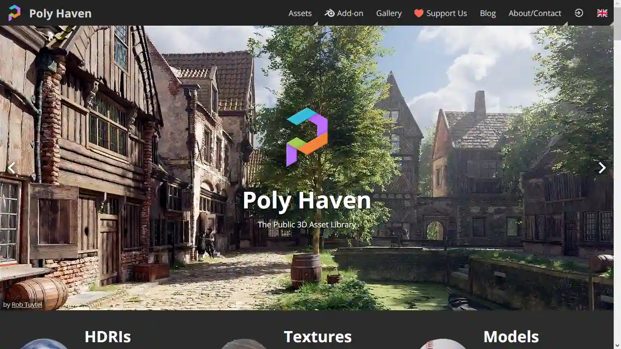 Poly Haven web preview