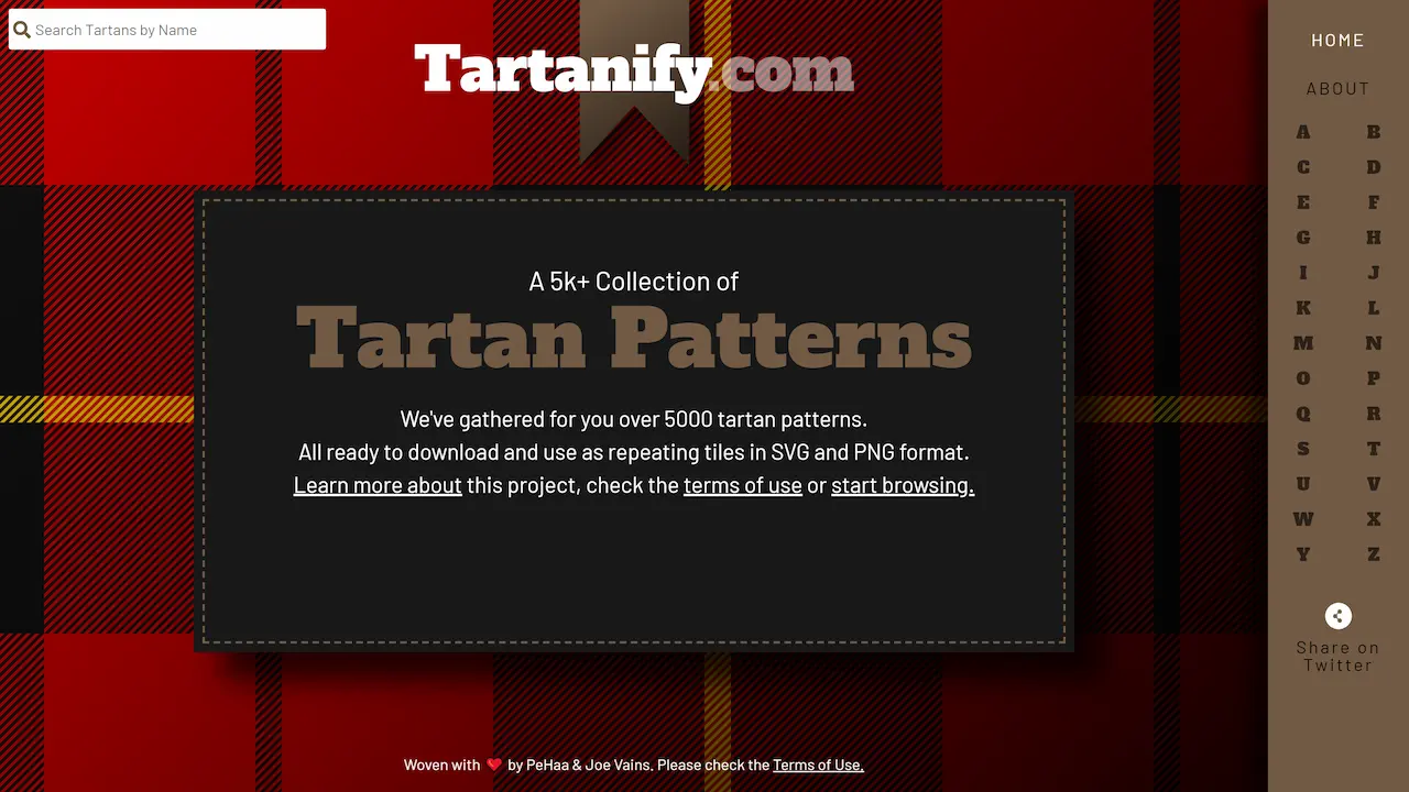 Tartanify web preview