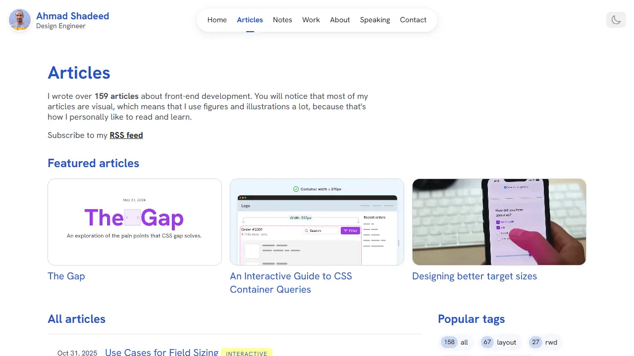 Ahmad Shadeed web preview