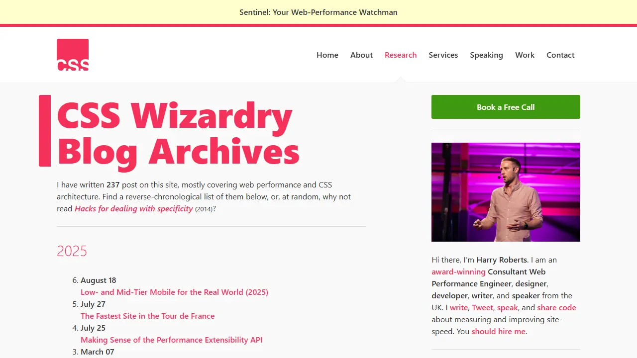CSS Wizardry web preview