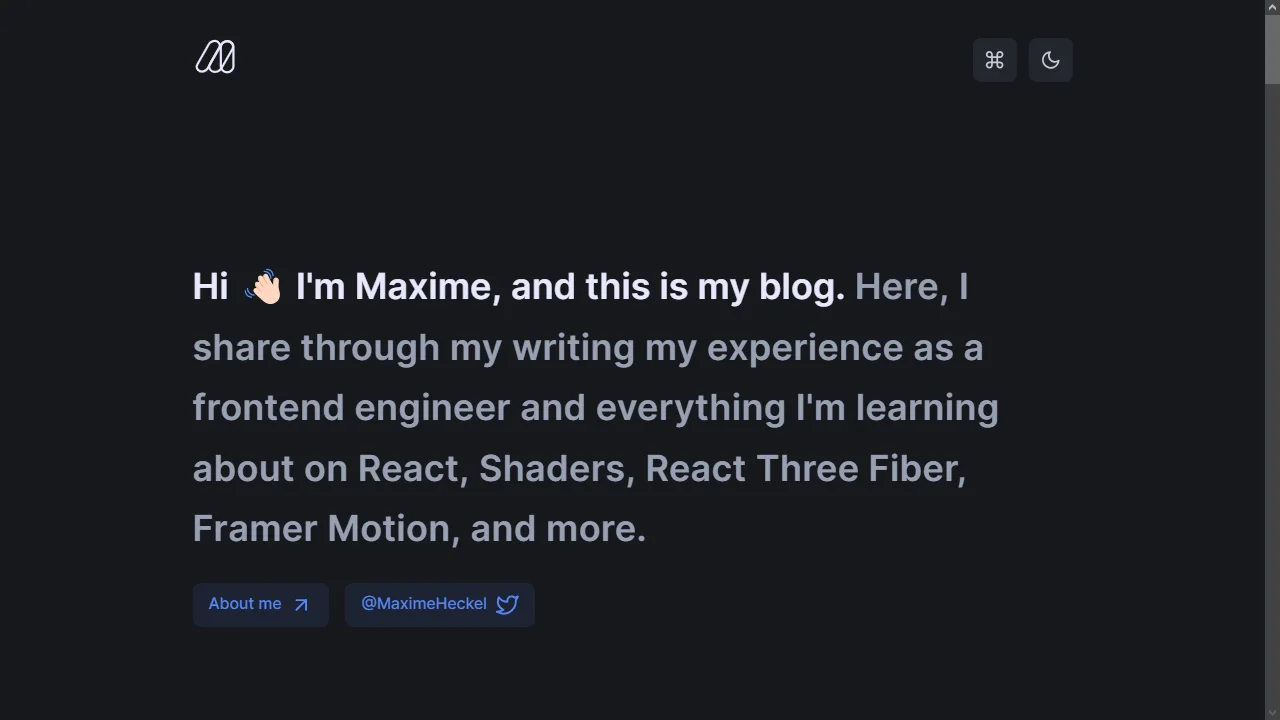 Maximeheckel web preview