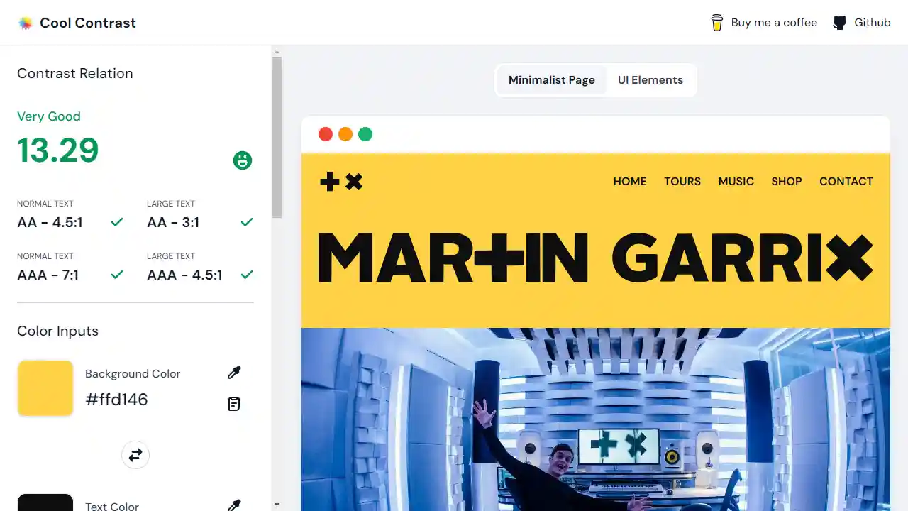 Cool Contrast web preview