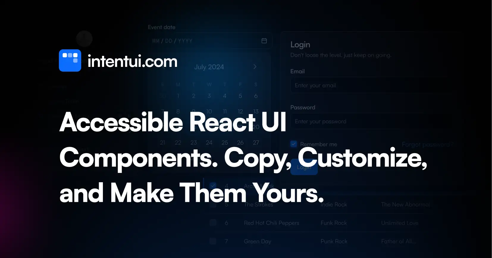 Intent UI web preview