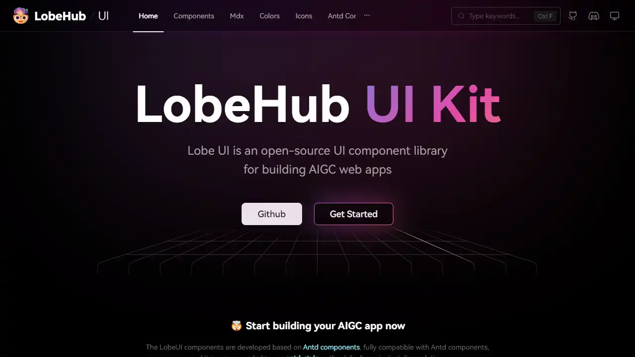 Lobe UI web preview