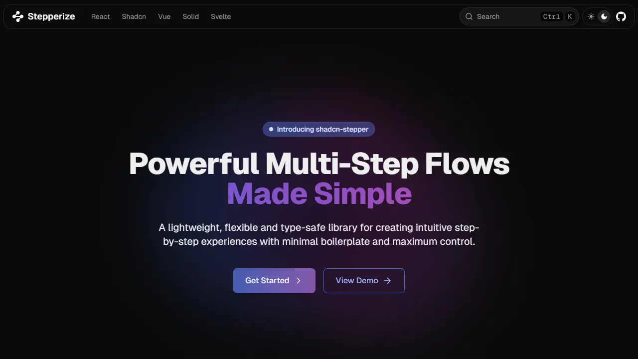 Stepperize web preview
