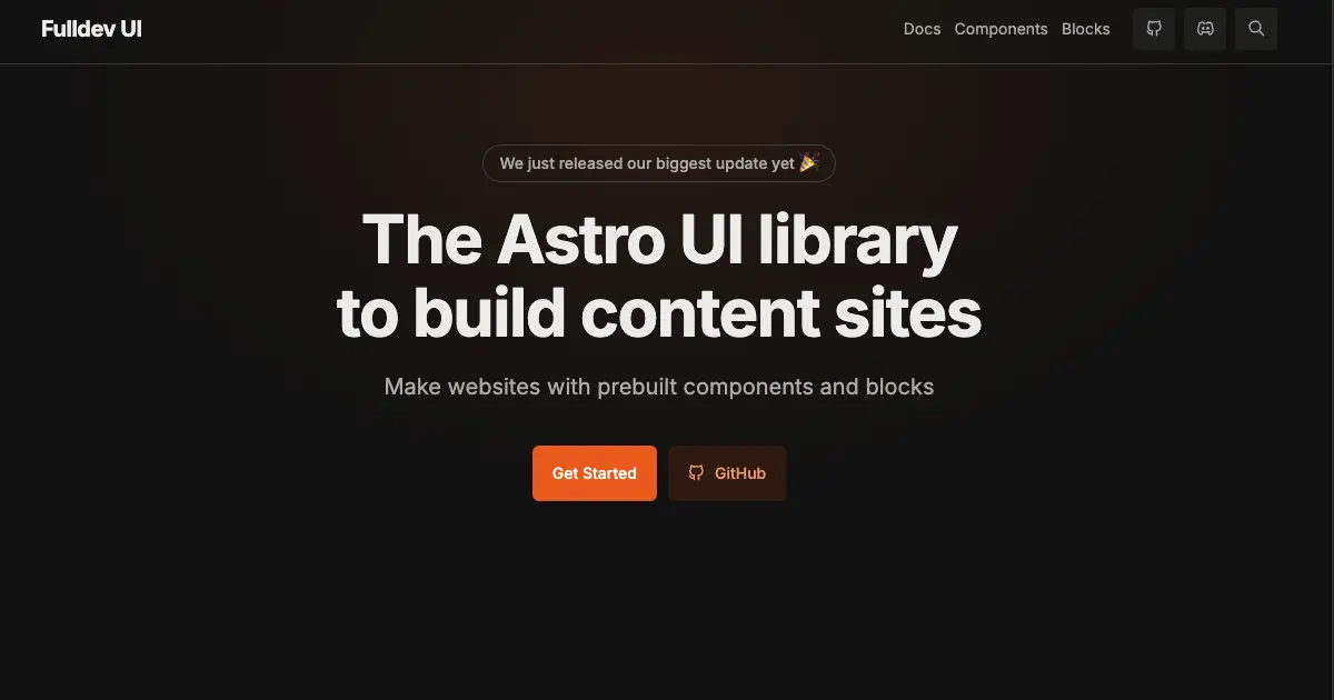 Fulldev UI web preview