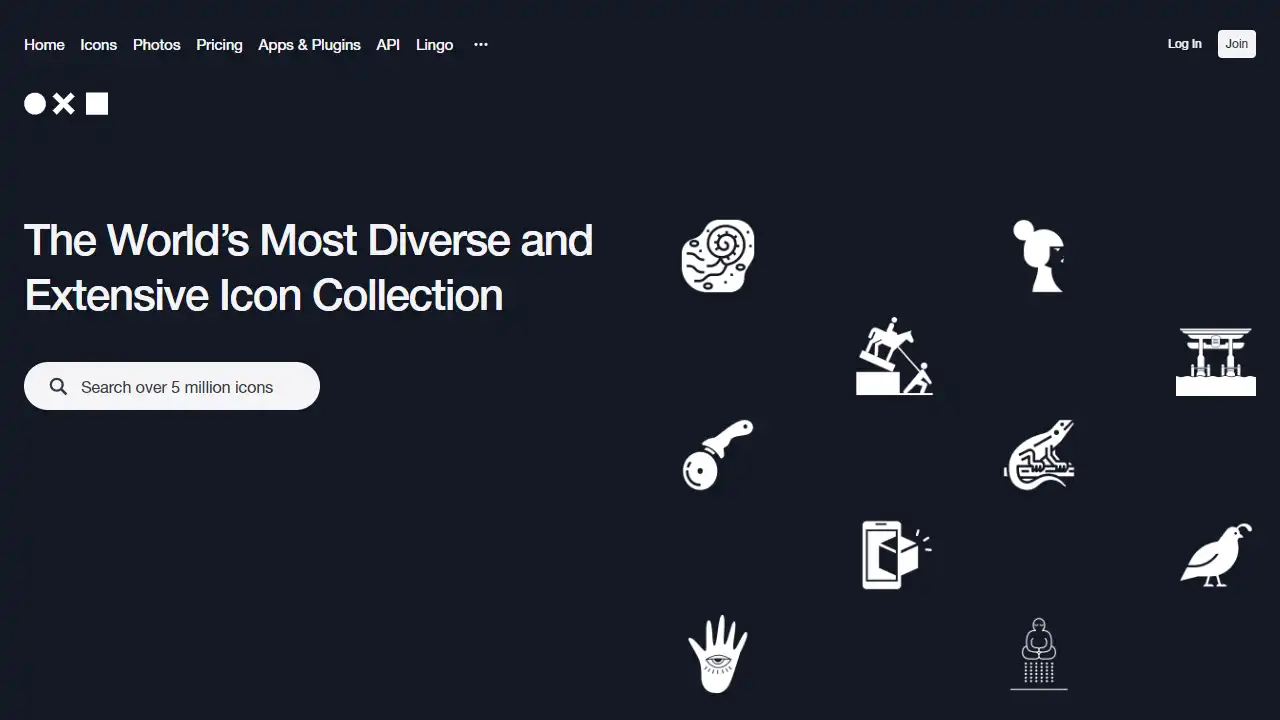 Noun Project web preview