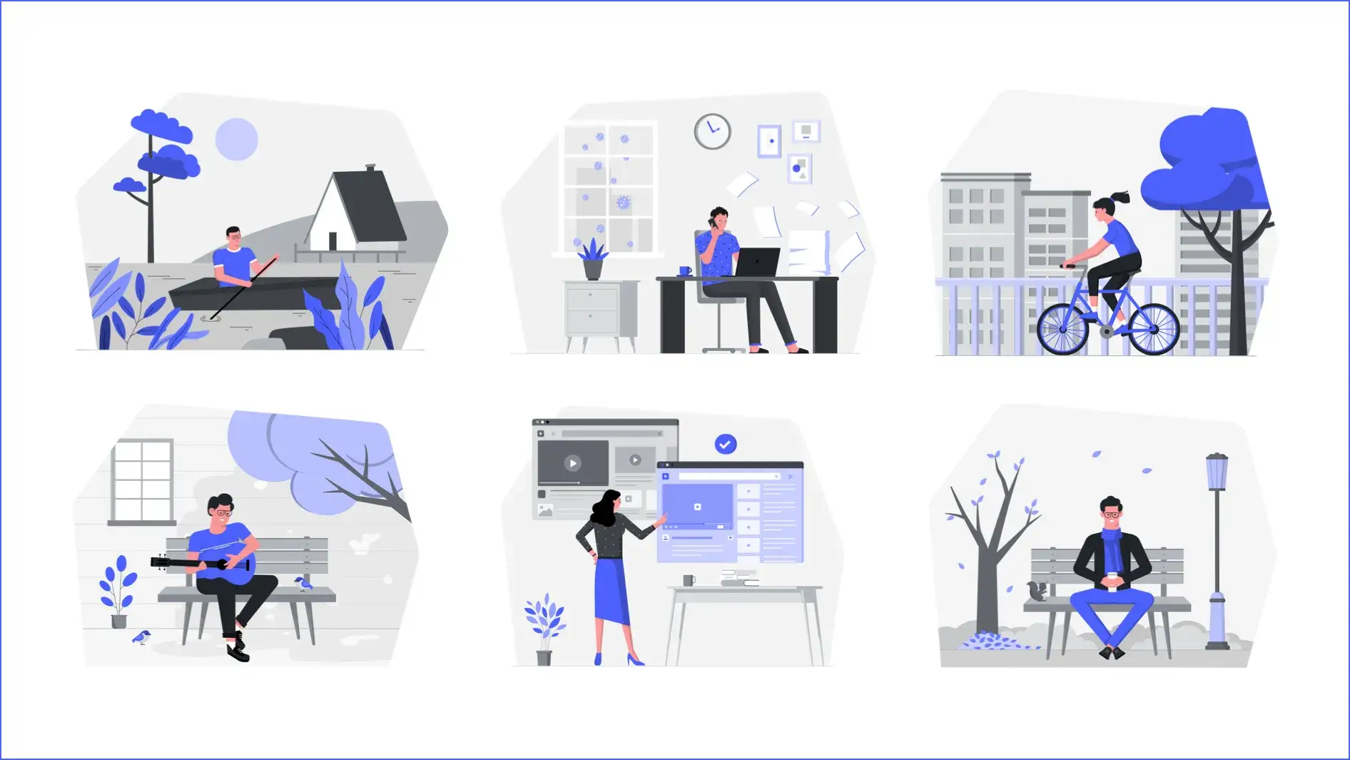 Flexiple illustrations web preview